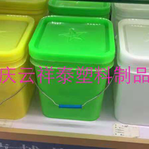 20公斤化肥塑料桶，多種顏色可供廠家挑選20升方形塑料桶